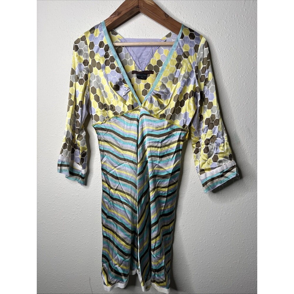 A Common Thread Silk Dress Size M Retro Chic